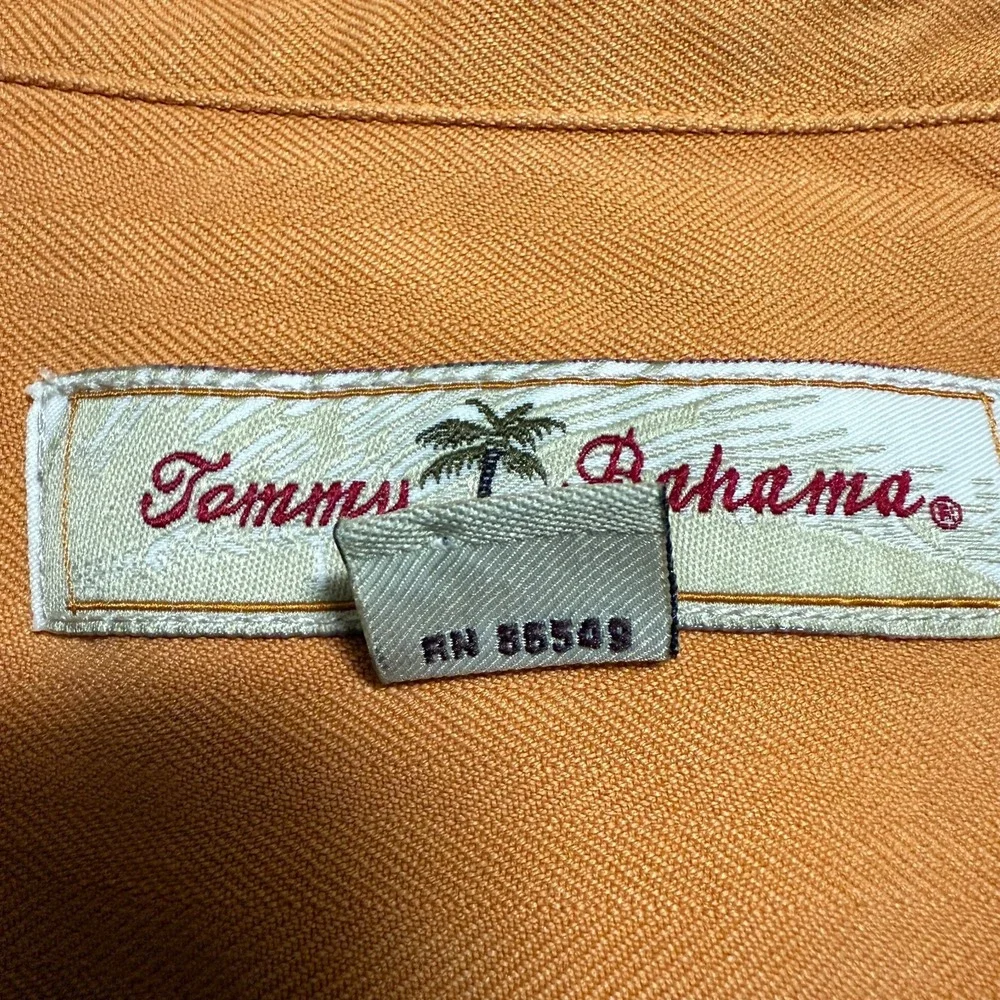 Tommy Bahama Button Up Shirt Men XXL Silk Designated Driver Embroidered Tropical